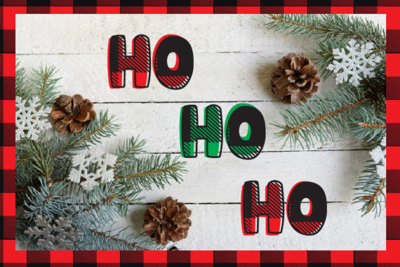 Christmas Plaid Font - Preview 3