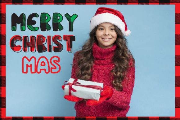 Christmas Plaid Font - Preview 4