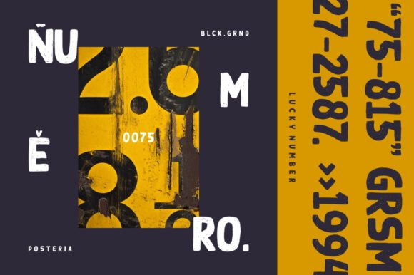 Black Ground Font - Preview 1