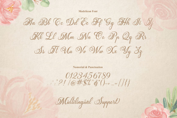 Madelican Font PNG with transparent background - Preview 2