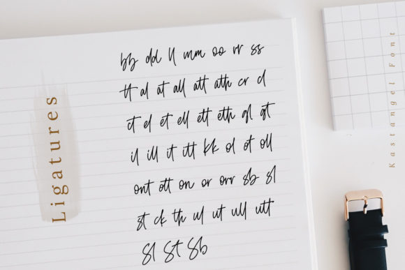 Kastangel Font PNG with transparent background - Preview 4