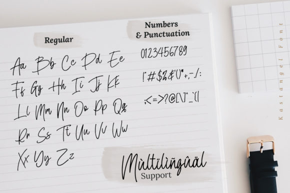 Kastangel Font PNG with transparent background - Preview 5