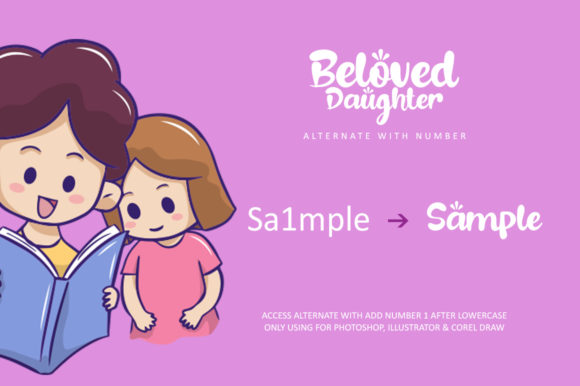 Beloved Daughter Font - Preview 4