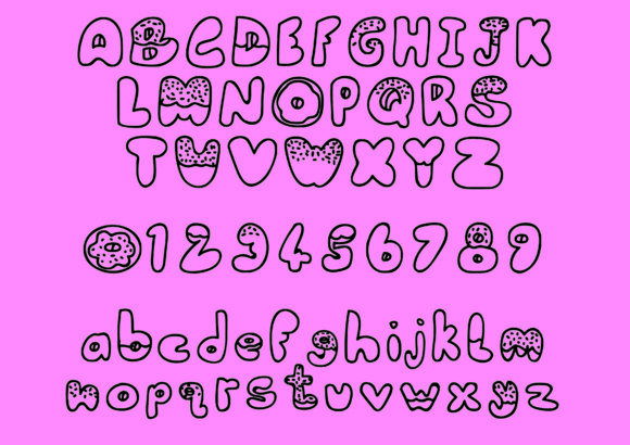 Donut Font - Preview 1