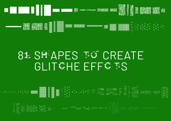 Glitch Shape Font - Preview 1