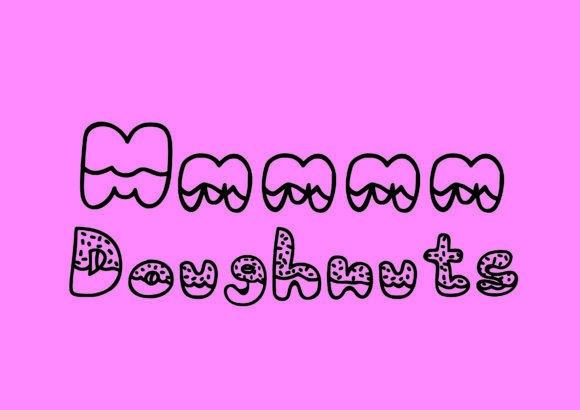 Donut Font - Preview 3