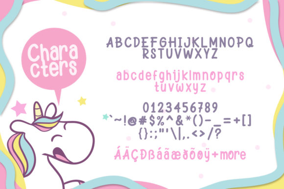 Happy Unicorn Font - Preview 4