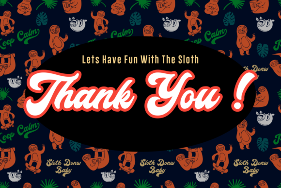 Slothdown Baby Font PNG with transparent background - Preview 5