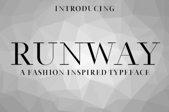 Runway editorial serif font