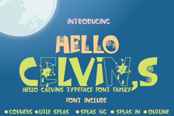 Hello Celvins Font - Preview 2
