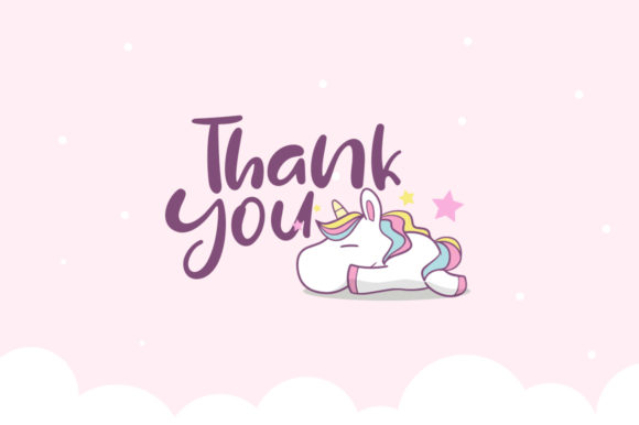 Lazy Unicorn Font PNG with transparent background - Preview 5