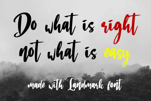 Landmark Font font preview - 3