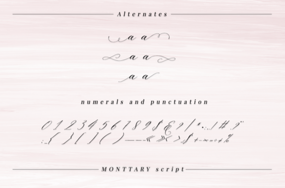 Monttary Font PNG with transparent background - Preview 5