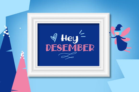 Snow Fairy Font PNG with transparent background - Preview 3