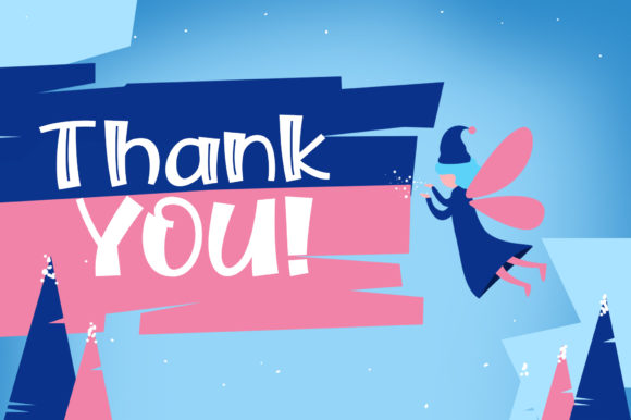 Snow Fairy Font PNG with transparent background - Preview 6