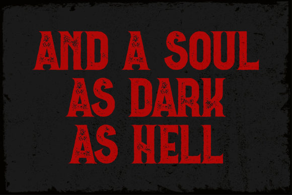 Darkest Saturday Duo Font PNG with transparent background - Preview 1