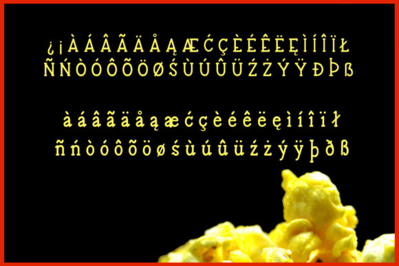 Buttered Popcorn Font - Preview 2