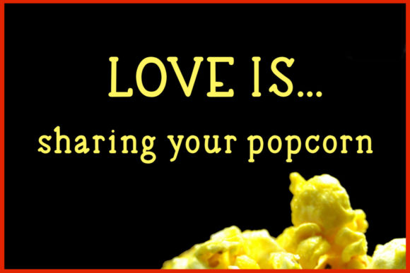 Buttered Popcorn Font - Preview 3