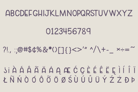 Cozy Caps Font PNG with transparent background - Preview 1