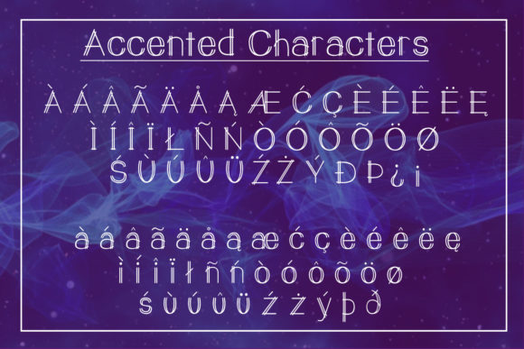 Double Vision Font PNG with transparent background - Preview 2