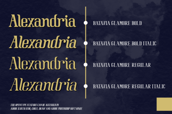 Batavia Glamore Font - Preview 4