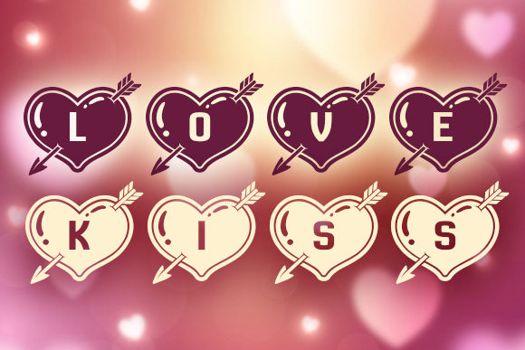 Hearts in Arrows Font - Preview 2