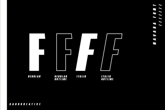 Navada Font PNG with transparent background - Preview 6