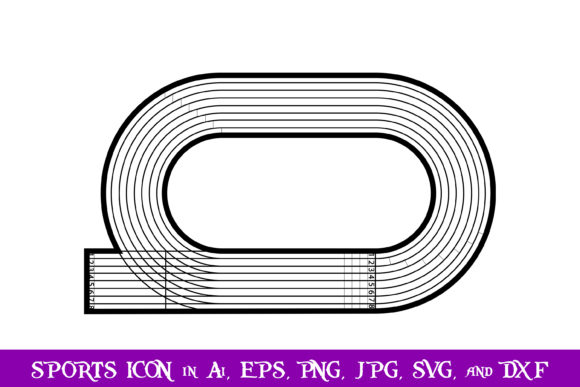 Running Track Sport Icon