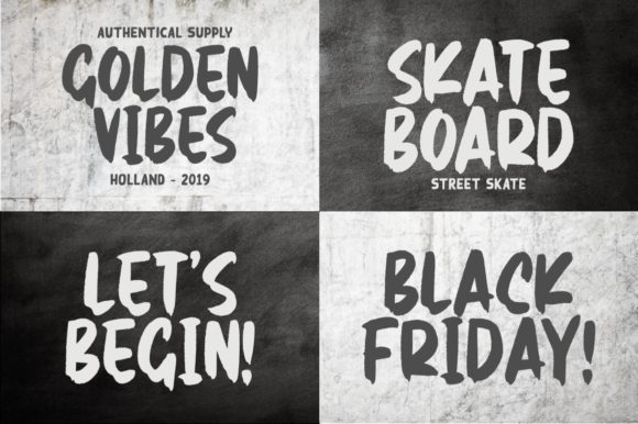 Real Brush Font PNG with transparent background - Preview 1