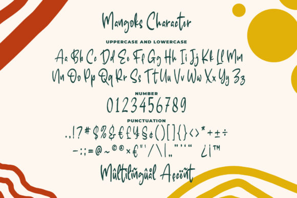 Mangoks Font PNG with transparent background - Preview 3