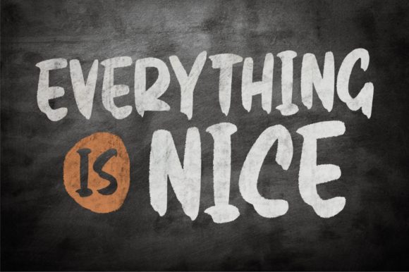 Real Brush Font PNG with transparent background - Preview 3