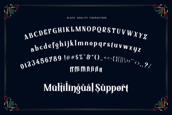 Black Quality Font - Preview 3
