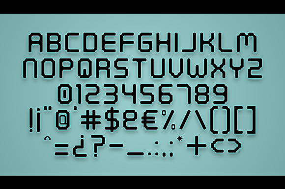 Digital Font - Preview 1