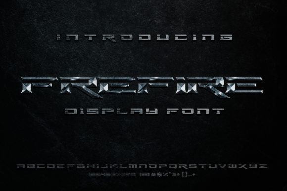 Free Fire Font PNG with transparent background - Preview 4