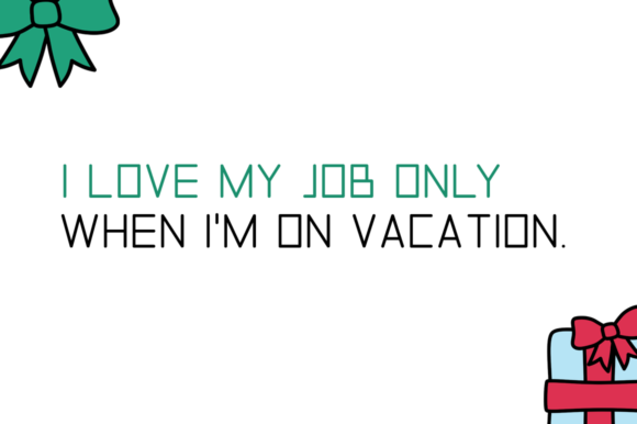 Holiday Font - Preview 2