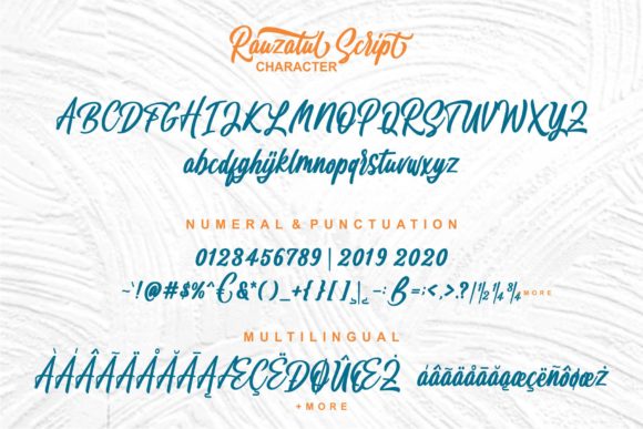 Rauzatul Font PNG with transparent background - Preview 6