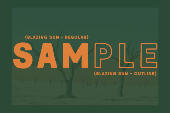 Blazing Sun Font - Preview 2