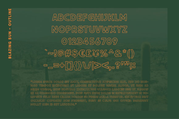 Blazing Sun Font - Preview 4