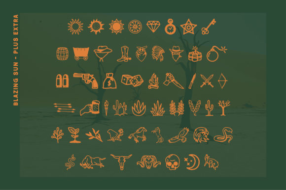Blazing Sun Font - Preview 5