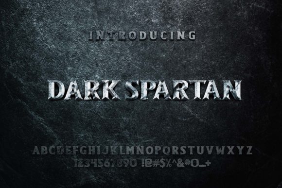 Dark Spartan Font - Preview 1