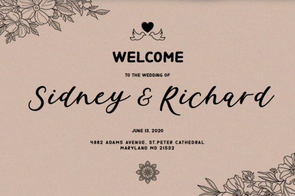 Signature Cocktails Duo Font PNG with transparent background - Preview 4