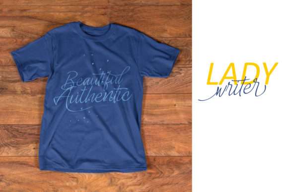 Lady Writer Skinny Font PNG with transparent background - Preview 3