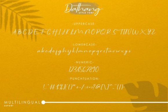 Dathang Font PNG with transparent background - Preview 6