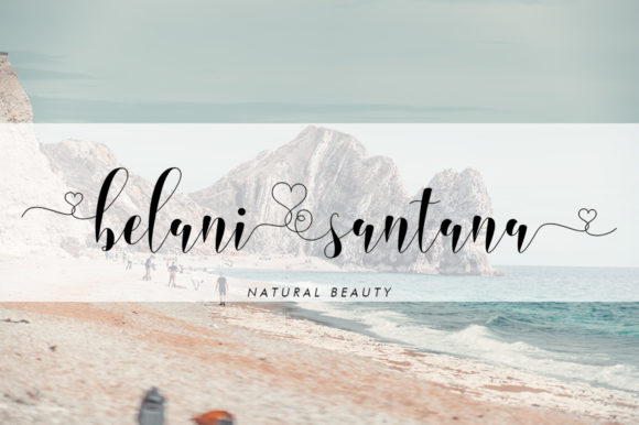 Love Henila Font PNG with transparent background - Preview 1