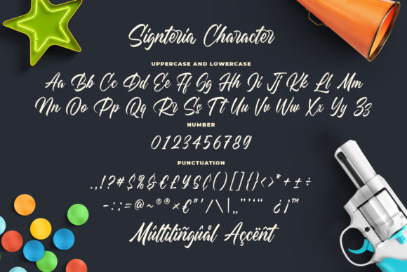 Signteria Font PNG with transparent background - Preview 2