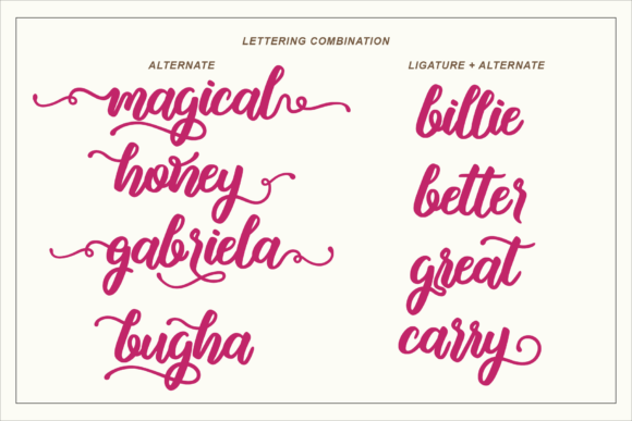 Malyka Font PNG with transparent background - Preview 4