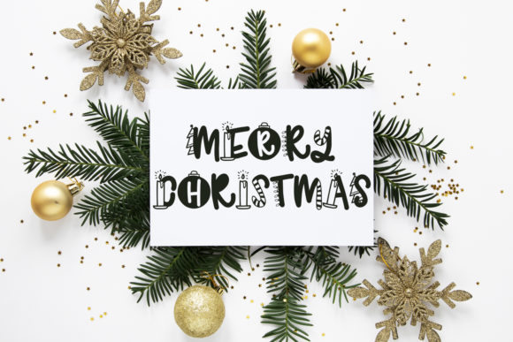 Joyeux Noel Font PNG with transparent background - Preview 2