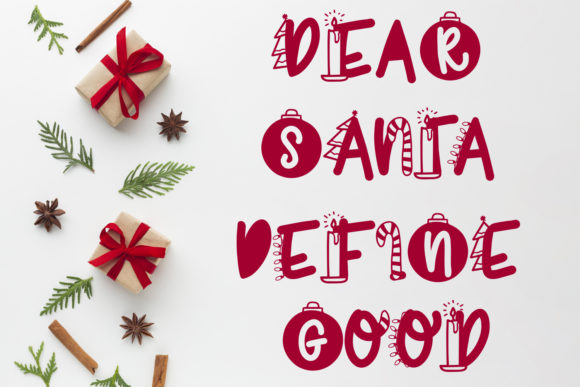 Joyeux Noel Font PNG with transparent background - Preview 3