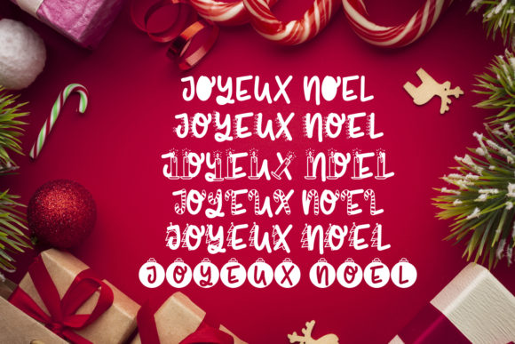 Joyeux Noel Font PNG with transparent background - Preview 5