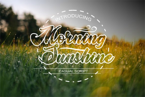 Morning Sunshine Script & Handwritten Font By Cikareotype